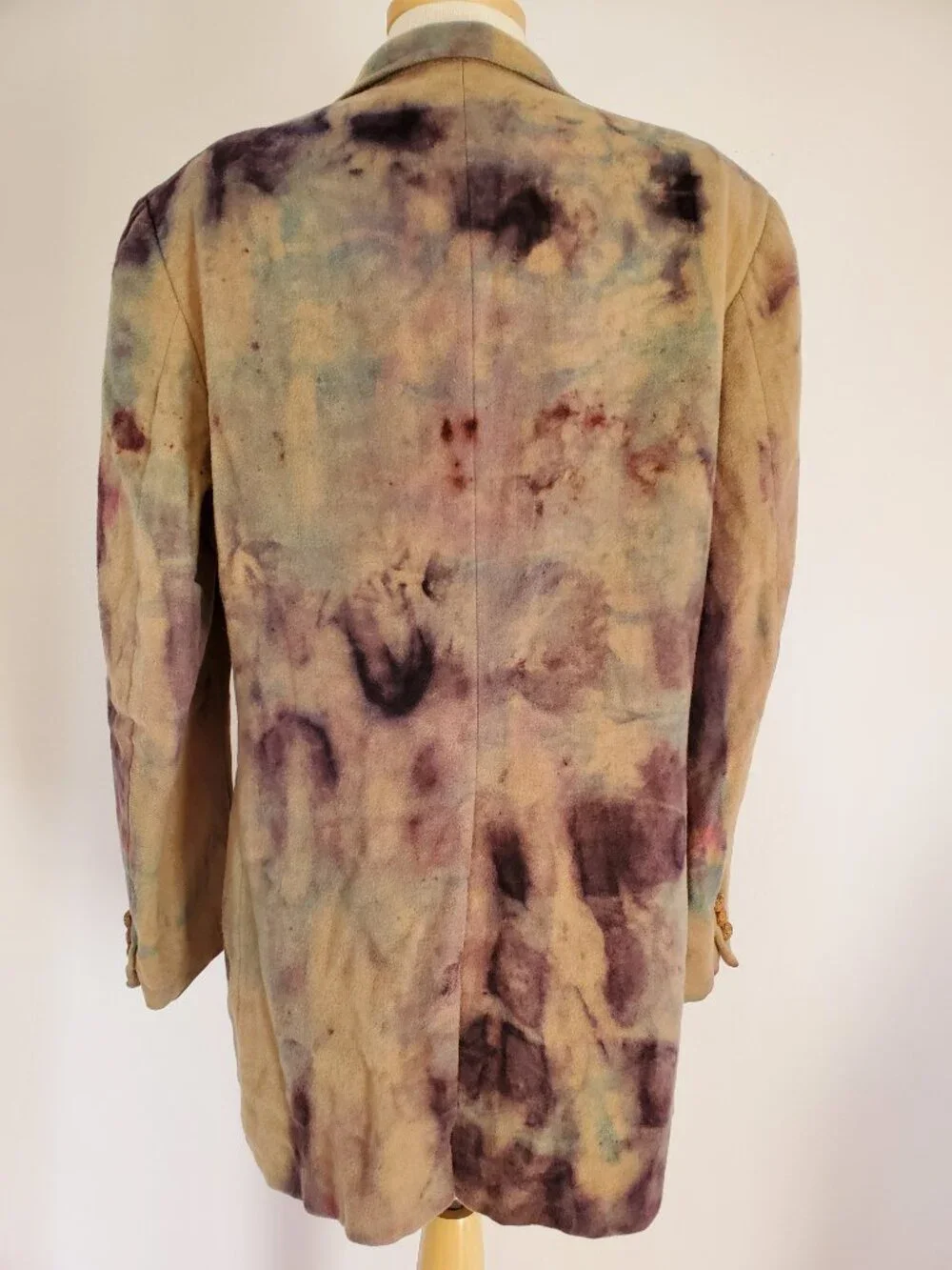 Camelhair wool Jacket Blazer Brown blue purple XL 44 tan camo black gray tie dye